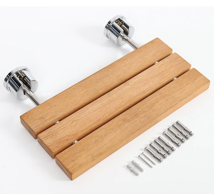 Bathroom Fittings Foldable Safe Wall Mount Shower Chair Anti-bacteria Elderly Disabled Shower Chair Toilet Shower Seat