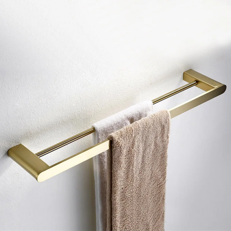 Attractive Design Room Fittings Wall Mounted Towel Rail Double Towel Bar