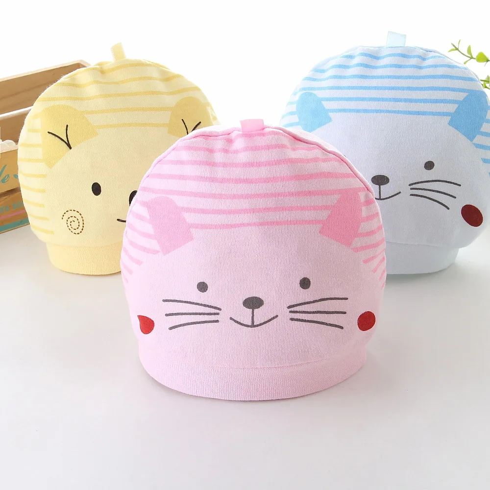 Hot Selling Cotton unisex new born hat Infant Beanie knitted baby hat