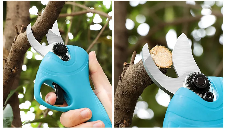 25mm Cordless Electric Efficient Save Time Energy 2pcs Backup Rechargeable Lithium Battery Tree Branch Pruner