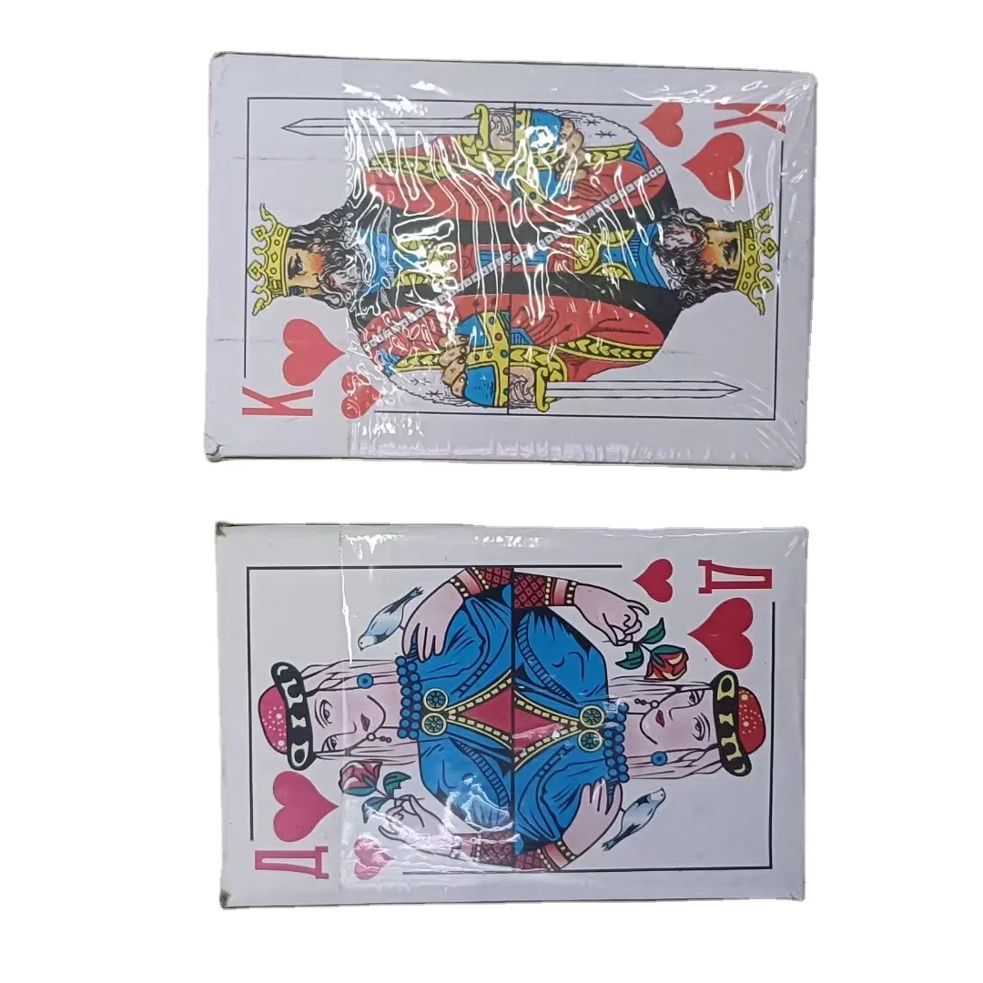 Factory Direct Sale English French Spanish Plastic Waterproof Playing Card Game Cards