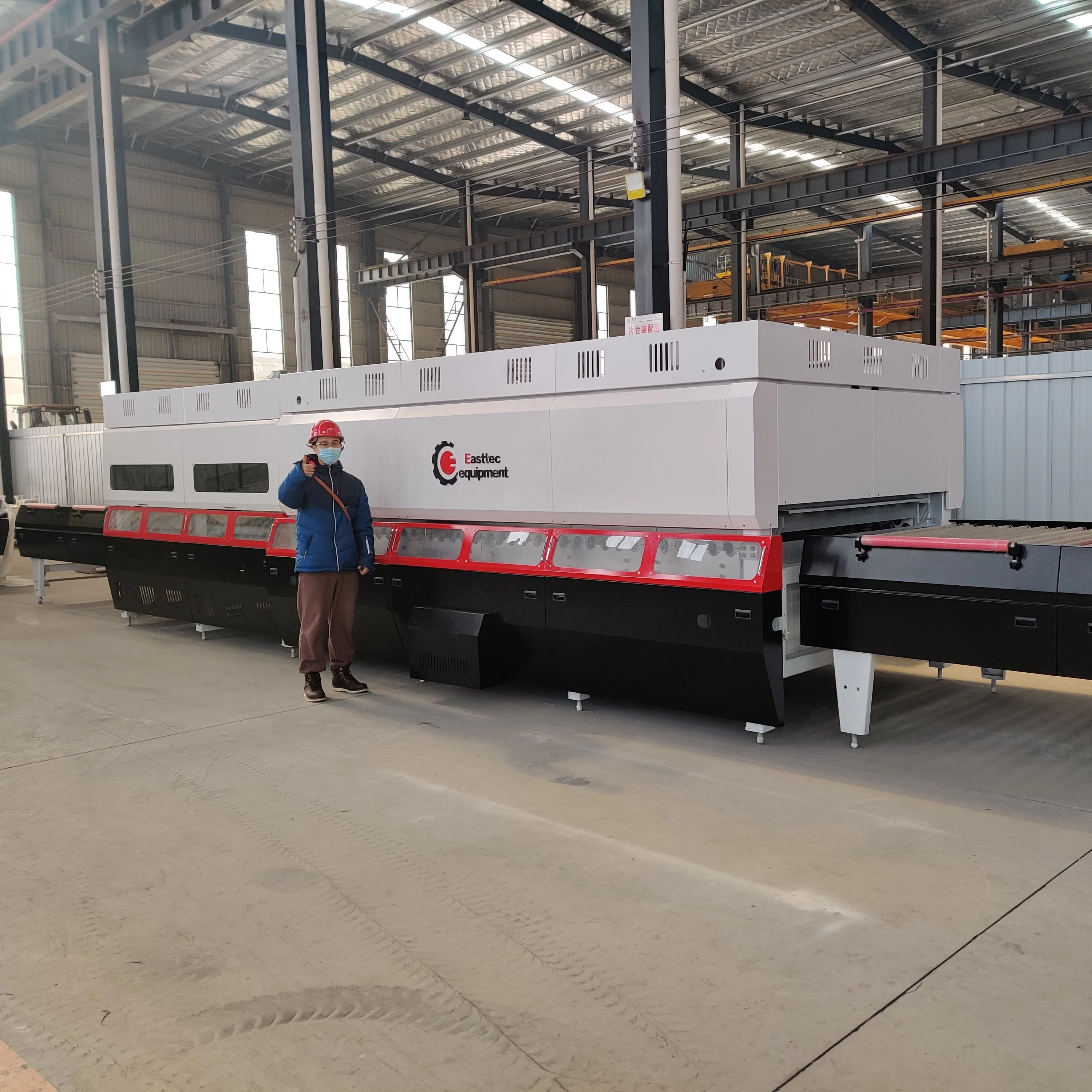 Easttec Glass Processing machine 2440x3600mm Middle Size Machine For Tempered Glass Making Furnace For Door And Windows