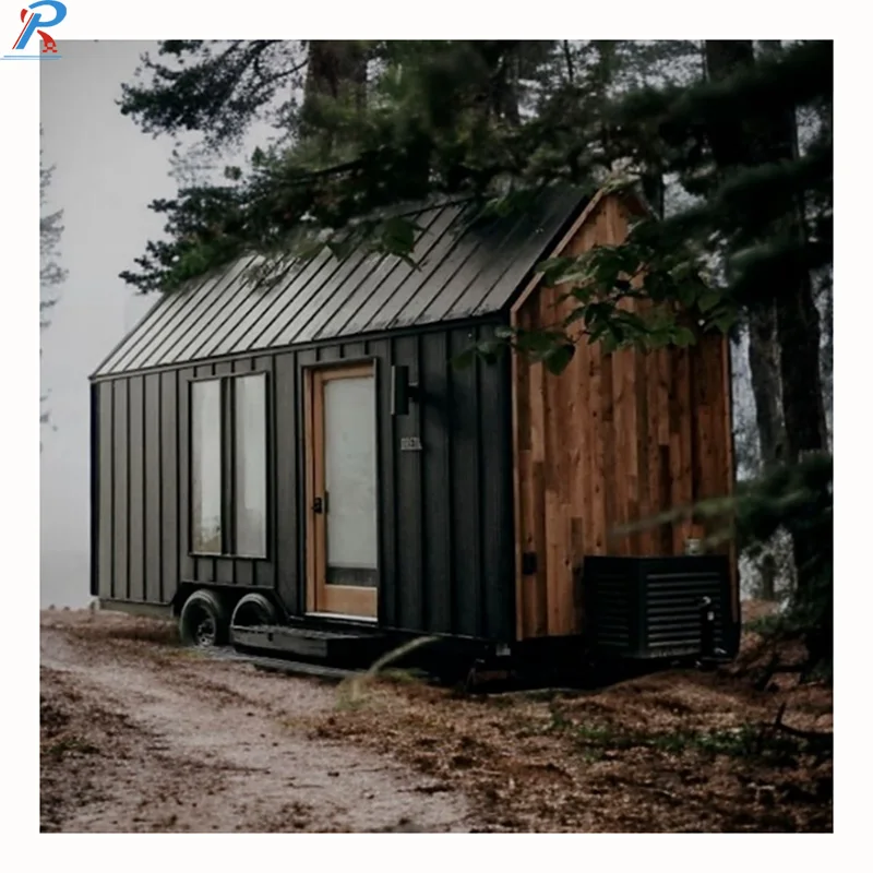 Magic House Tiny Wooden House Prefabricated with Roof Garden Tiny House on Wheels Luxury