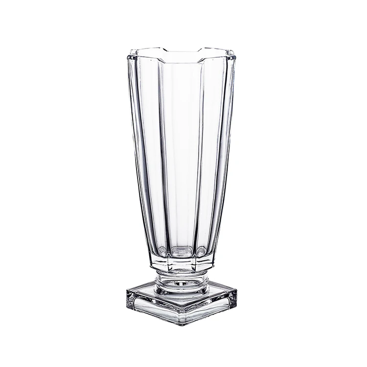 1061VSbx stage vase high quality elegant flower vase nordic crystal vases with foot for centerpieces