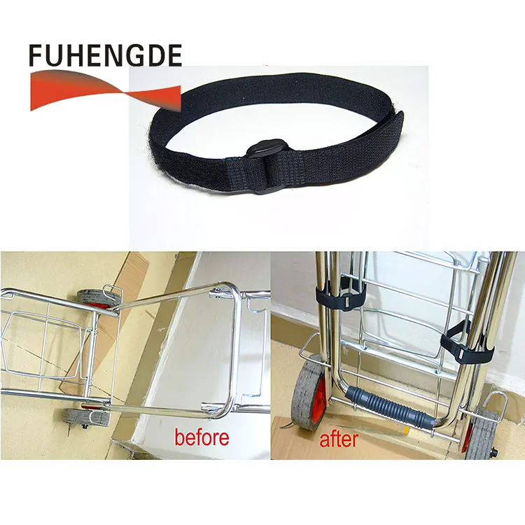 Non-Slip Buckle Cable Ties With Hook and Loop 25*300 mm Custom Size Anti-skid Battery Strap Ties With Logo Custom