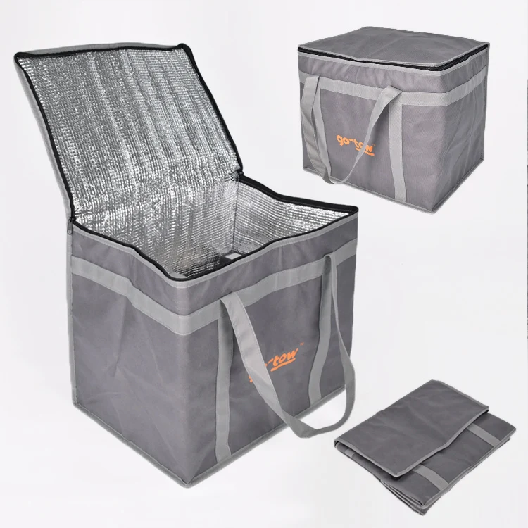 Custom Picnic Thermo Cooler Bag Non Woven Insulated Thermo Bags For Food Delivery