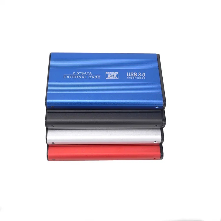 Couvercle de disque dur externe en aluminium SATA HDD/SSD de 2,5 pouces