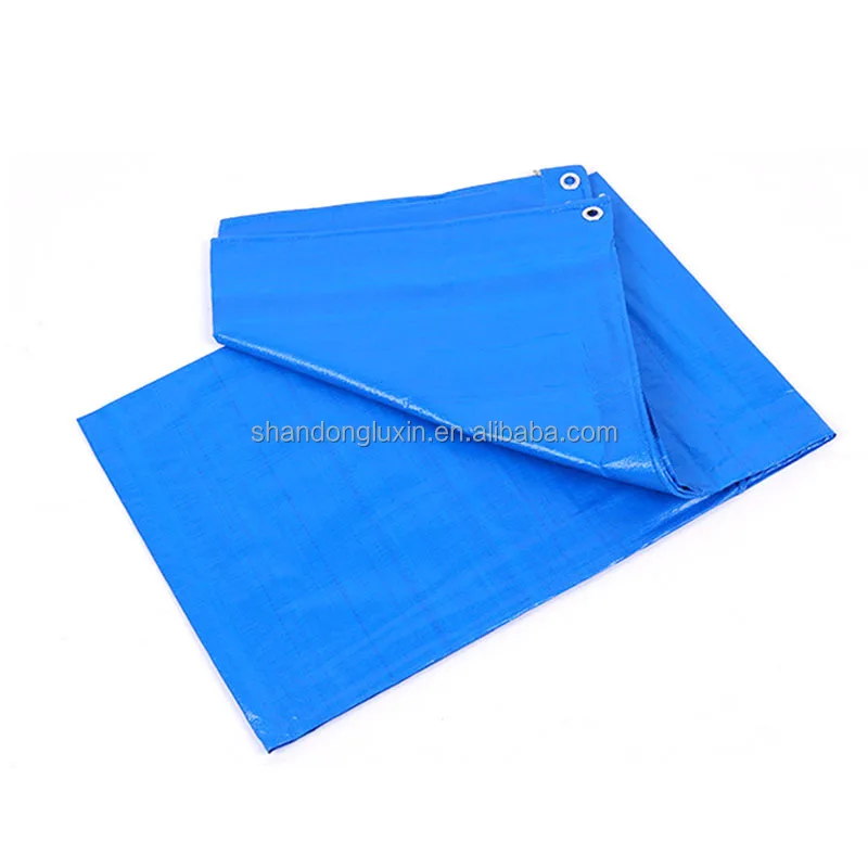 China Heavy Duty Factory Customized Double Waterproof Pe Tarpaulin Large Plastic Canvas Eyelet Pe Tarpaulins