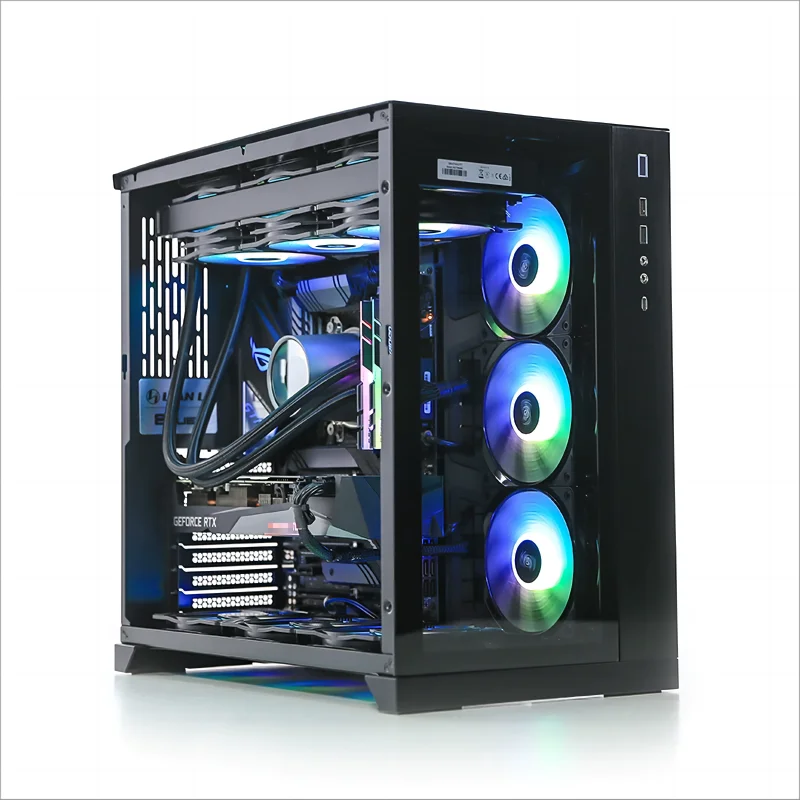 X-CORE tempered glass case computer easy install 40series GPU gabinete pc gaming OEM computer case gaming