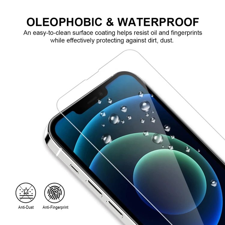 0.3mm Flat Tempered Glass Screen Tempered Glass Film Screen Protector Mobile Phone Screen Protector For iPhone 13 / 13Pro