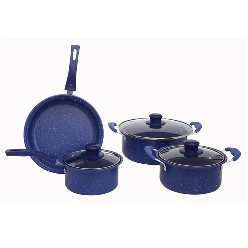 Non-stick aluminum kitchen utensils 13-piece cookware chef frying pan milk pot soup pot cooking tools