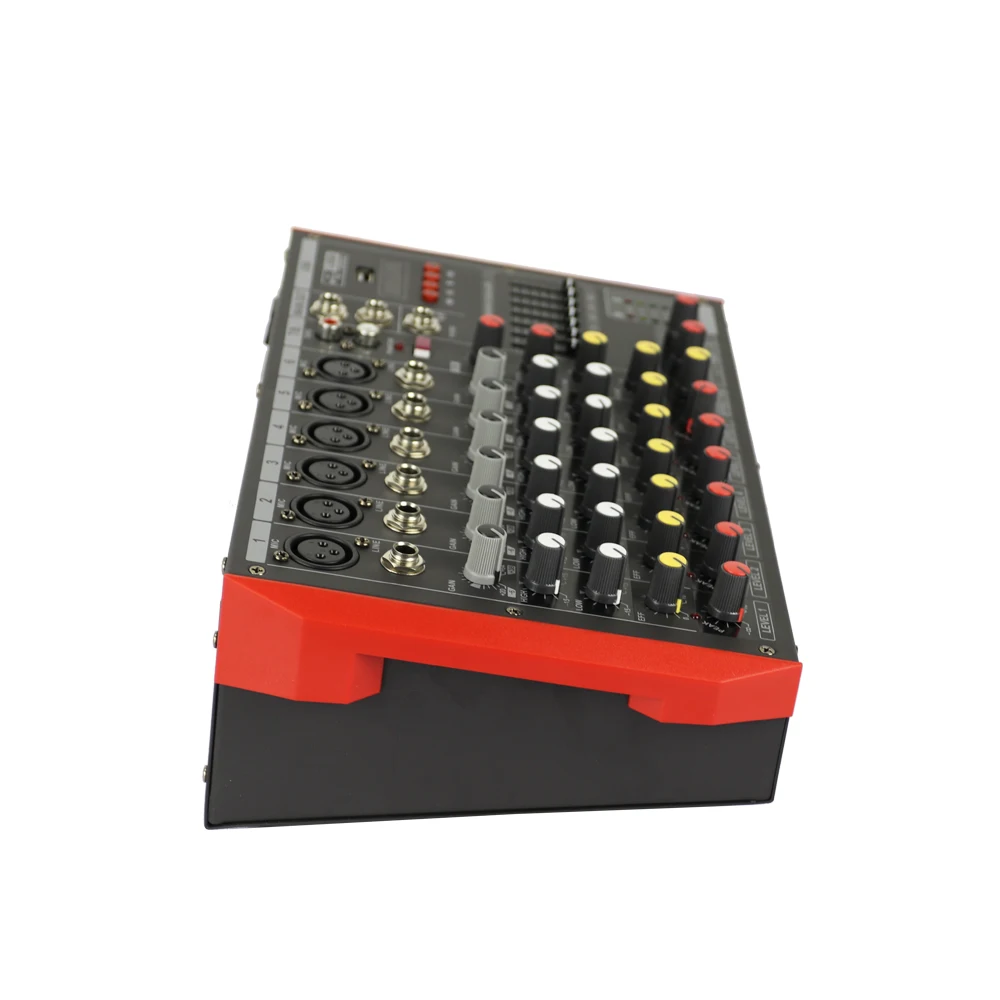 ELM 8 channels mini usb interface controller power mixer effect sound console power mixer amplifier