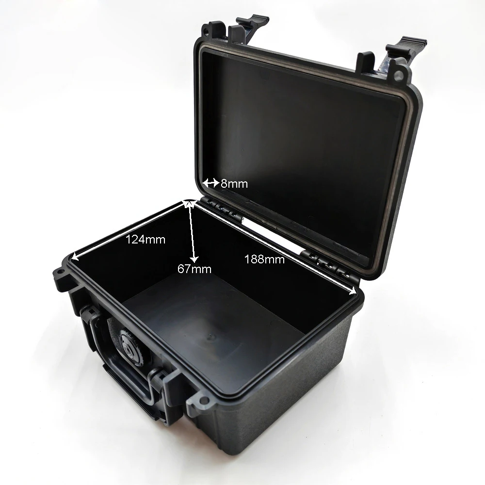 SC051 Hard ABS plastic tool suitcase equipment box with pre-cut PU foam