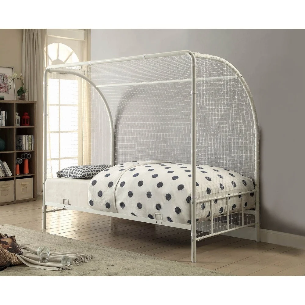 Vincente Twin Soccer Goal Bed metal loft bed frame children furniture bed