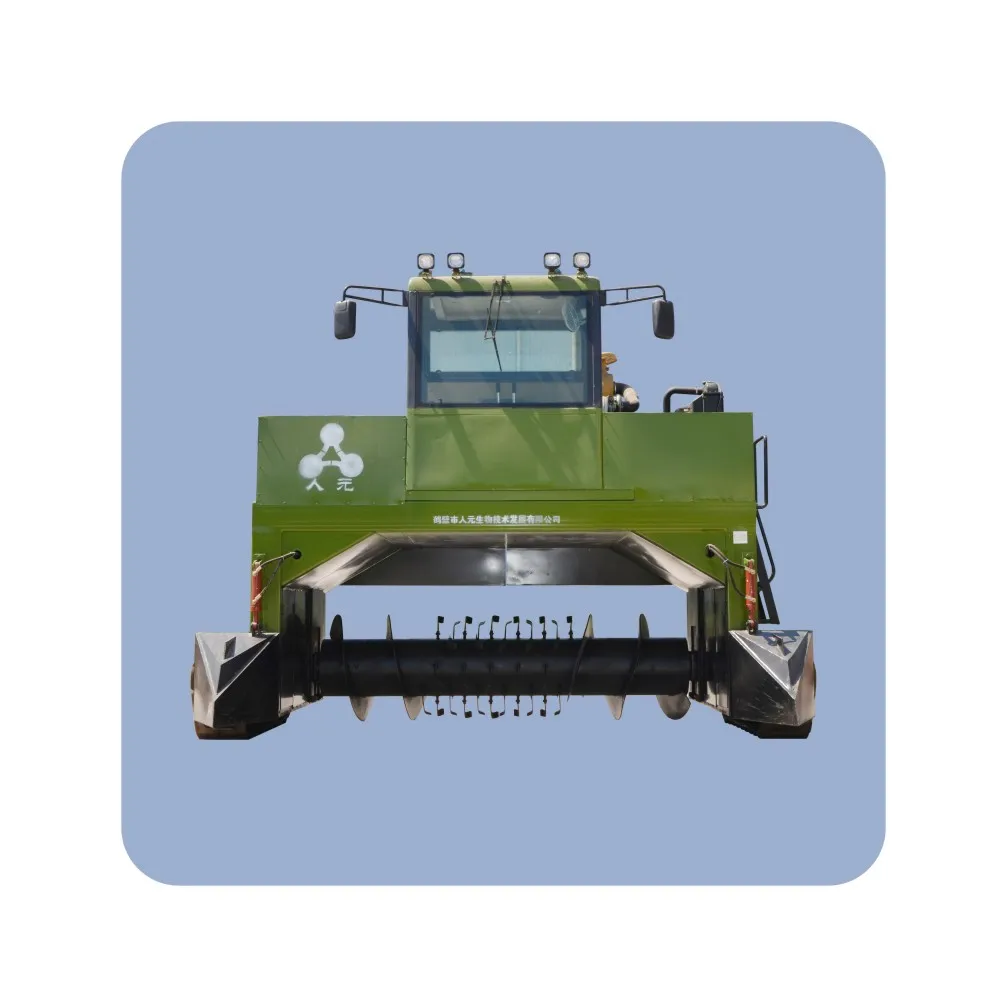 
Mushroom compost turner machine chicken manure compost machine organic waste/animal manure crawler composting machine 