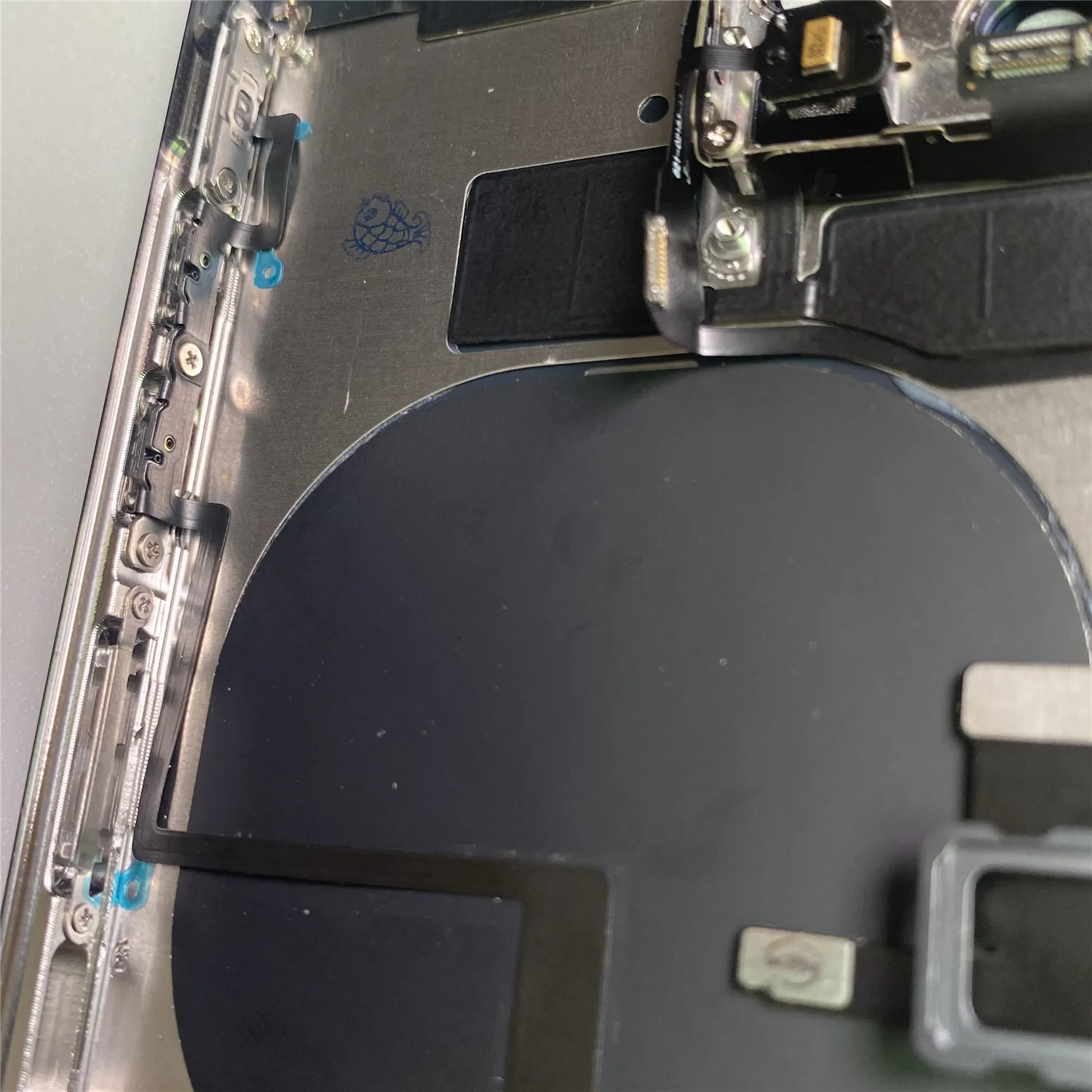 Задняя крышка для мобильного телефона корпус Iphone 11 pro max полноразмерная средняя рамка с логотипом наборы гибких деталей замена