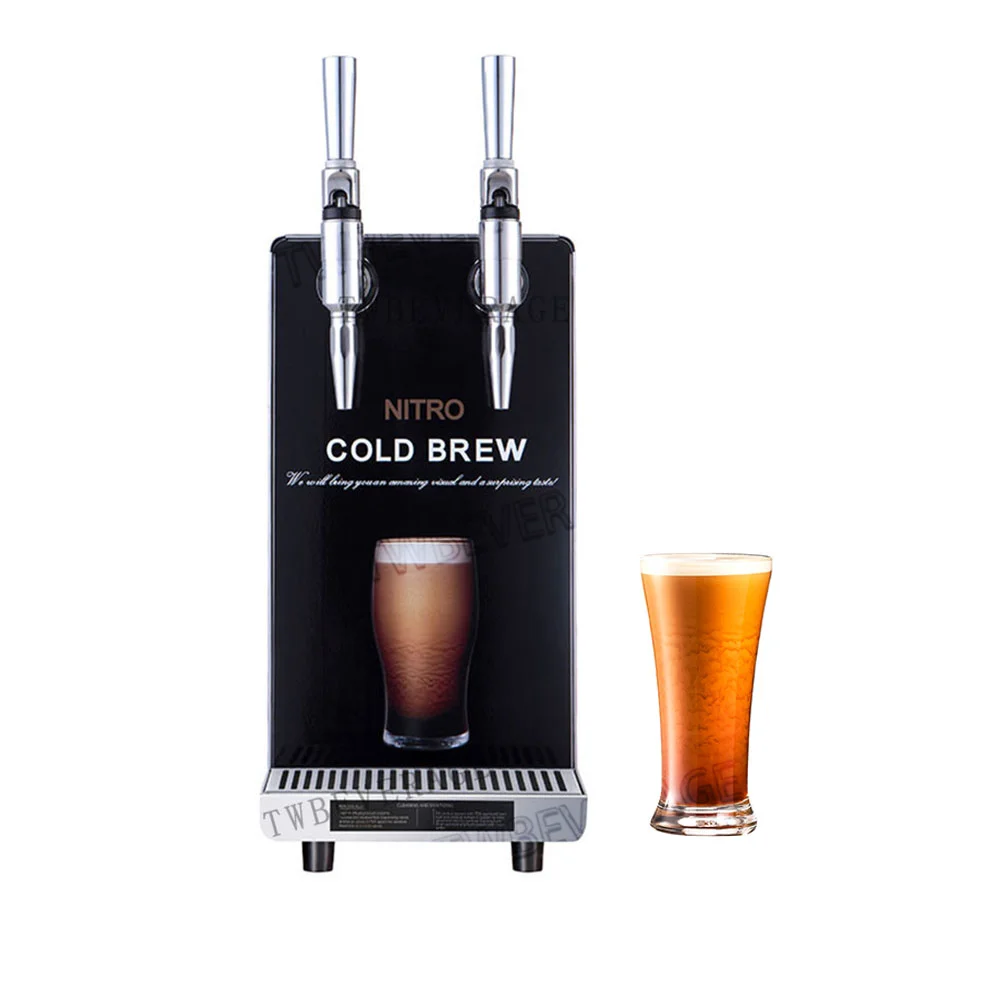 Commercial cold brew nitro coffee dispenser machine widely used in cafe