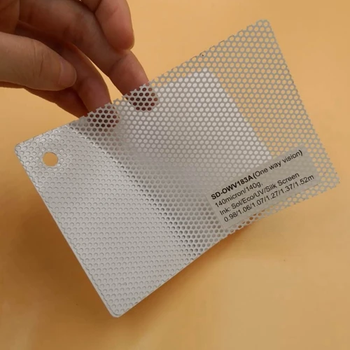 Custom Black One Way Vision Fly Eye Tint Perforated Mesh Film Car Tint Window Tint Car Wrap Film Sticker Pattern