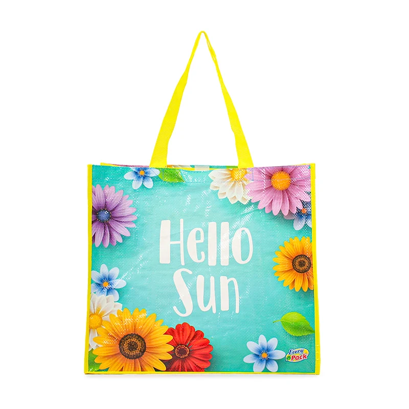Reusable Shopper Custom Printing Eco China PP Woven Shopping Bag Polypropylene Tote Bags