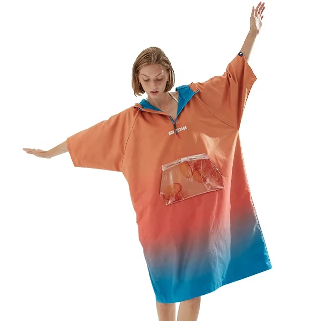 China Manufacturer High Quality Special design portable hooded microfiber surf poncho with factory prices
