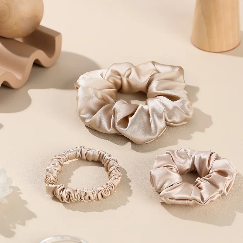 Заводские эластичные шелковые резинки для волос, резинки для волос из шелка тутового шелкопряда, резинки для волос 22 мм для женщин