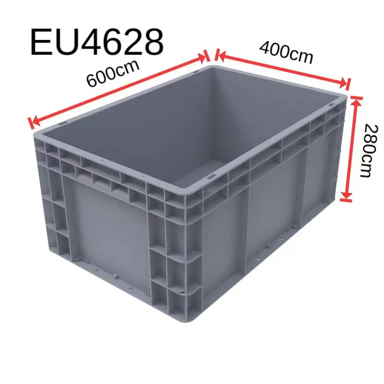 Bulk Heavy Duty Crates Logistics Boxes European Standard Eu Plastic Box For Auto Industrial Warehouse