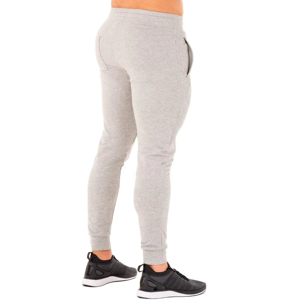 Custom Mens Cotton Athletic Fitness Skinny Printed Essentials Male Tapered Gym Jogger Pants Workout Trackpants