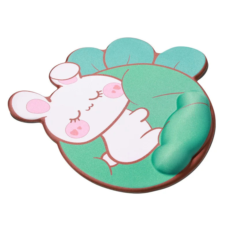 Wholesale Mouse pad with ergonomic wrist rest support, non-slip gel silicone anime Kawaii 3D mouse pads