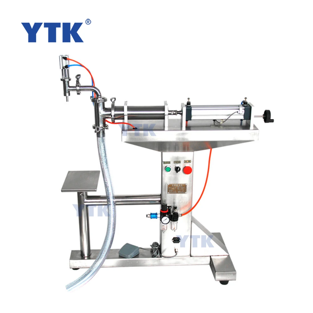 Pneumatic Piston Liquid Filler Shampoo Milk Juice Vinegar Coffee Oil Drink Water Filling Machine