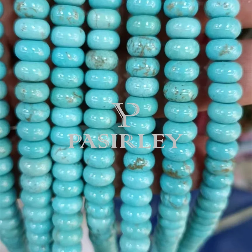 Pasirley 5x8mm Perfect Quality Faceted Abacus Gemstone Beads Natural Stone Jewelry Making Mix Color Bracelet Production Size 8mm