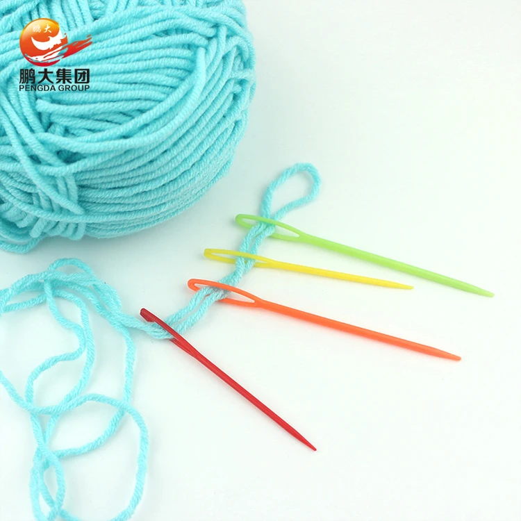 blunt wool plastic darning sewing big eye needle for threading elastic
