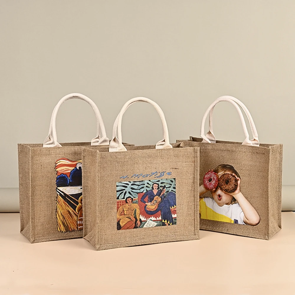 top selling designer book tote dirty bag sac en jute bouteille de vin for women men chef