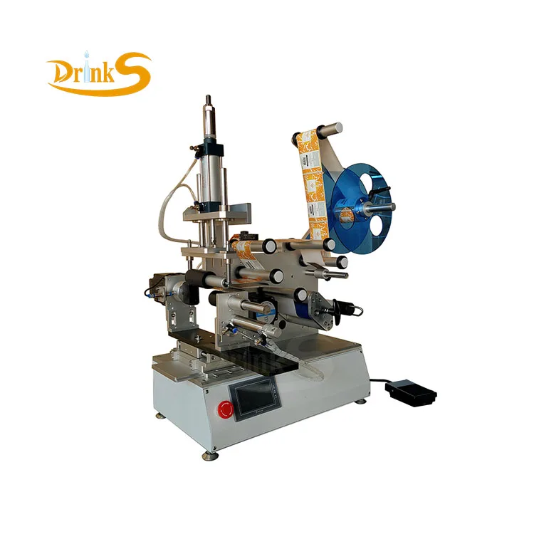 Factory Jar Round Bottle Labeling Machine Semi Automatic Label Equipment Manual Sticker Label Machine for Plastic Glass Bottle