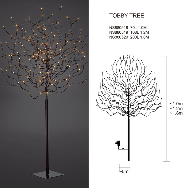 Wholesale Christmas outdoor decorative light garden outdoor decoration TOBBY TREE outdoor tree decoration