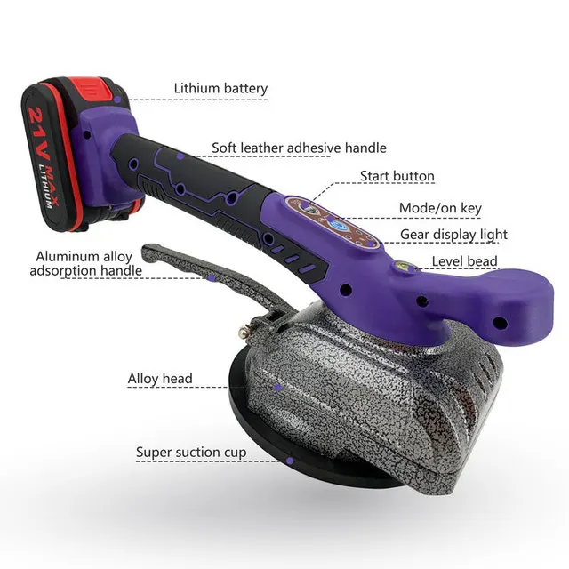 China Supplier DIY Wall Tools 21V Battery Paving Brick Wall Tiles Vibrator Price