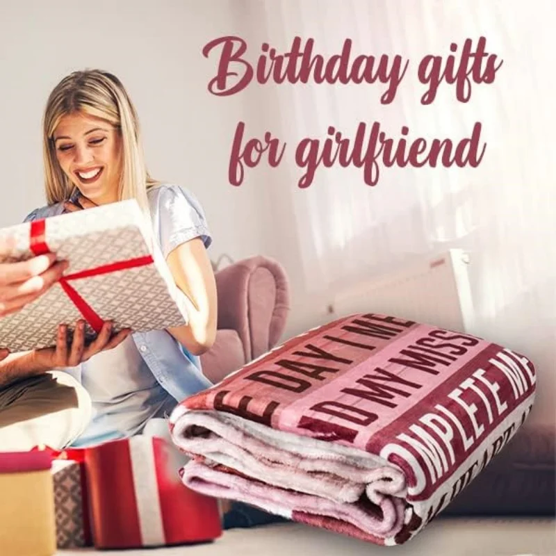 Valentines Day Gift To My Wife Husband Man Girlfriend Blanket Custom Photo I Love You Forever Super Soft Blankets King Size