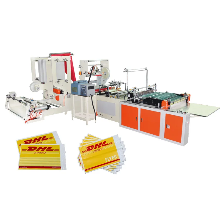Poly Mailer  Side Sealing Courier Plastic Bag Cutting Making Machine Bagging Machine