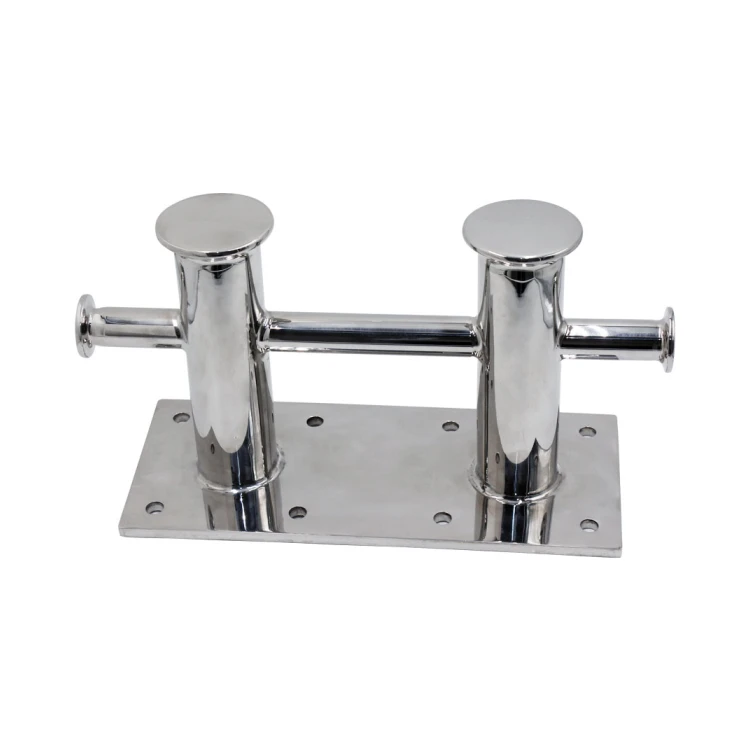 Mirror Polished AISI316 Stainless Steel Double Cross Marine Mooring Boat Yacht Ship Bollard Bollards