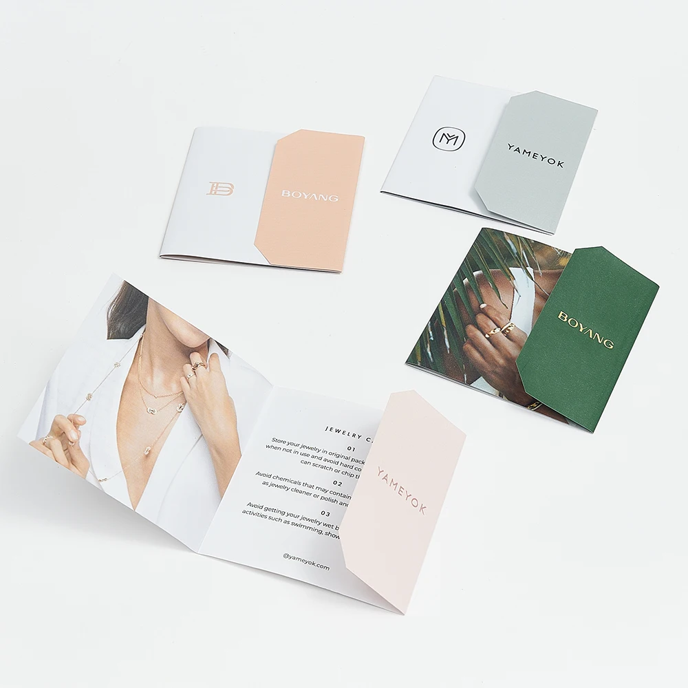 Custom Folding Design Bulk Printing Paper Flyer Catalogue Brochure Instruction Manual Booklet