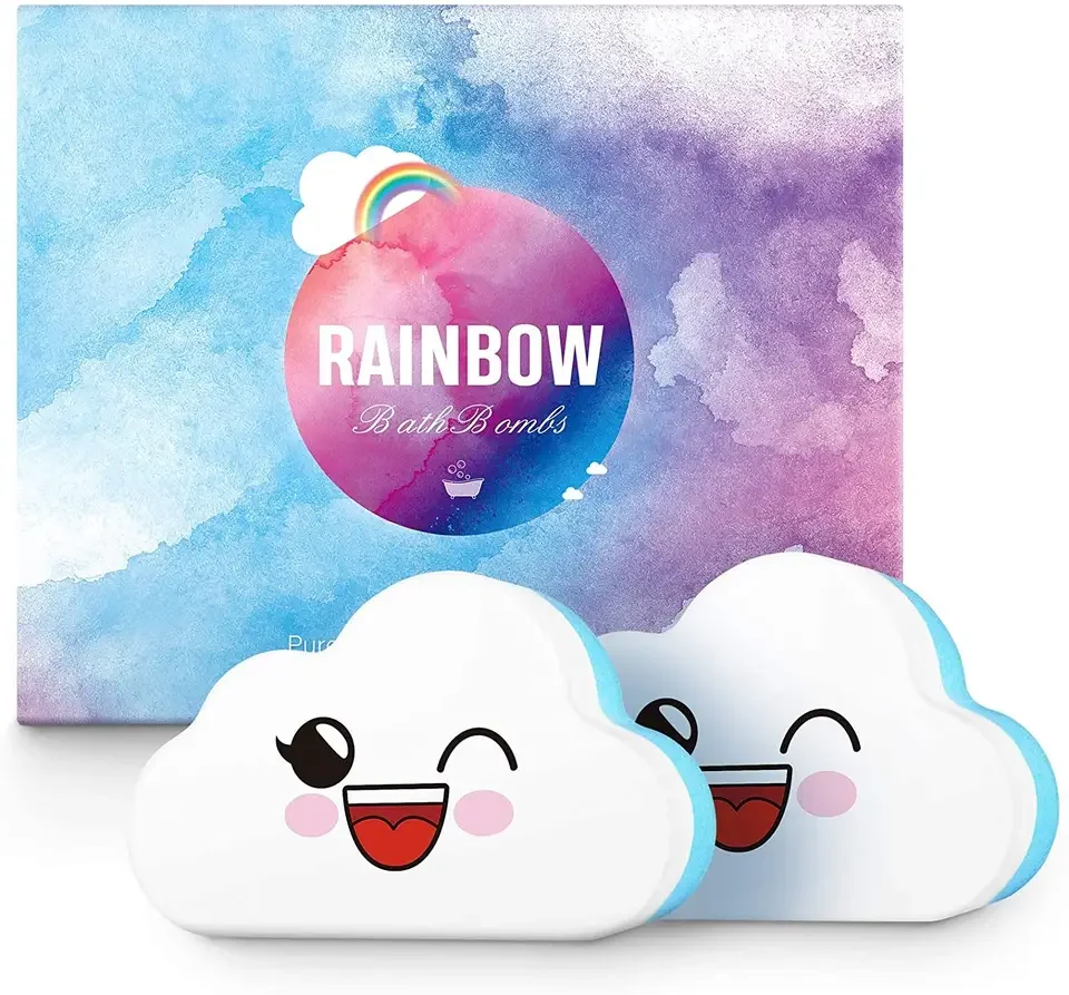 OEM, оптовая продажа, красочная Органическая, частная марка, радуга, ручная работа, натуральные облака, бомба для ванны, веганские пузыри, газированные, натуральные газированные, для ванны