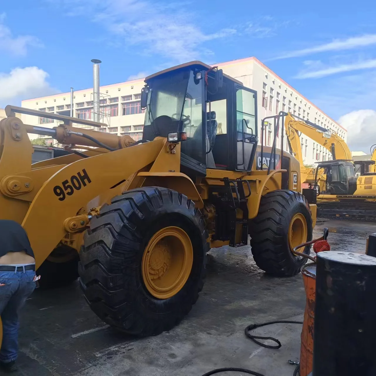 china made front loader 950h 966f 966h second hand machine 950h 966g 5 ton mini Used cat 950H wheel loader
