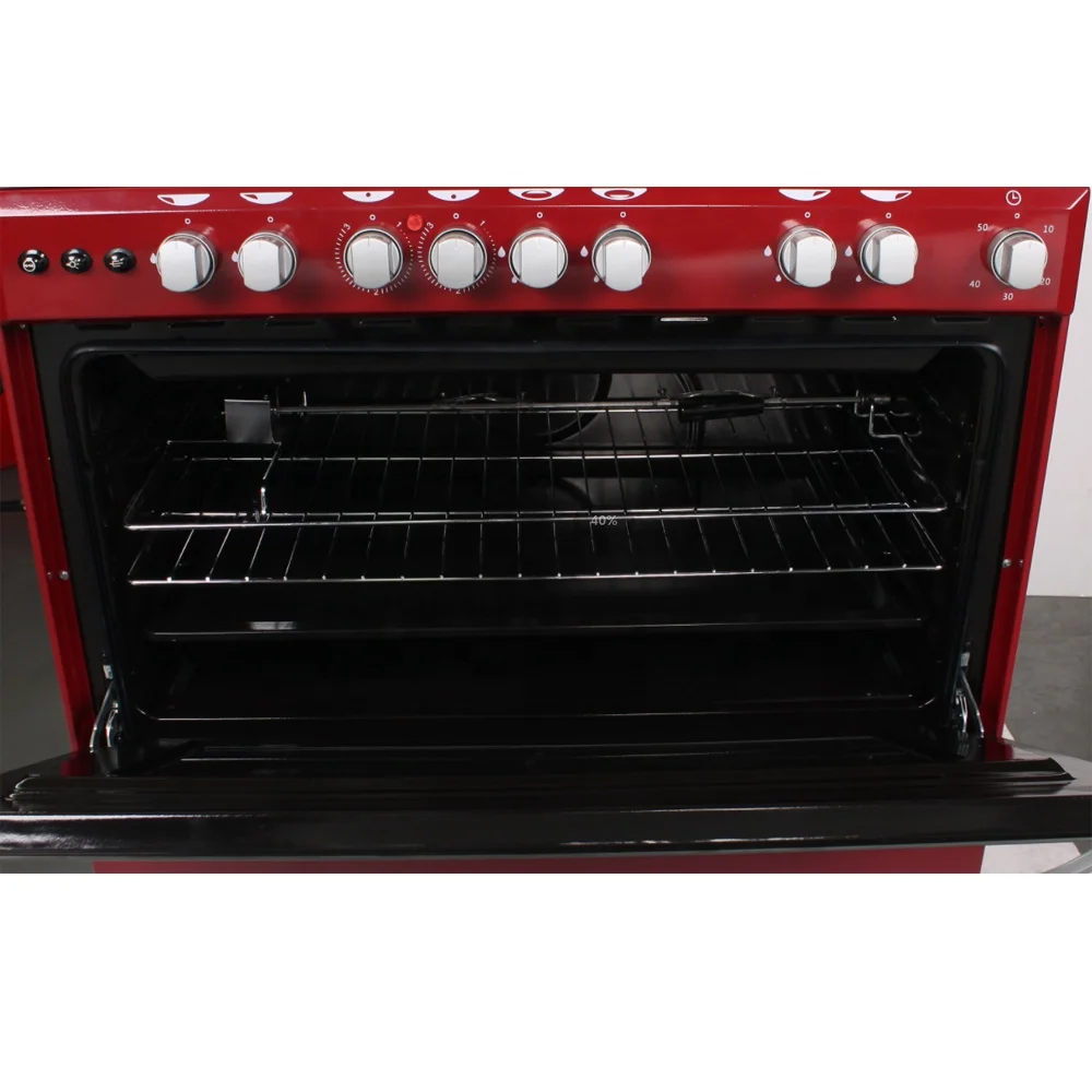 36inch 90cm gas oven stainless steel 6 plate  range gas and electric cooker stove oven gas stove with pizza oven and BBQ grill