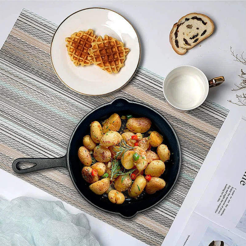 6/8/10 Inch Cast Iron Frying Pan Set Kitchen Cooking Set Cookware Fry Pan Non Stick Set Frying Pan