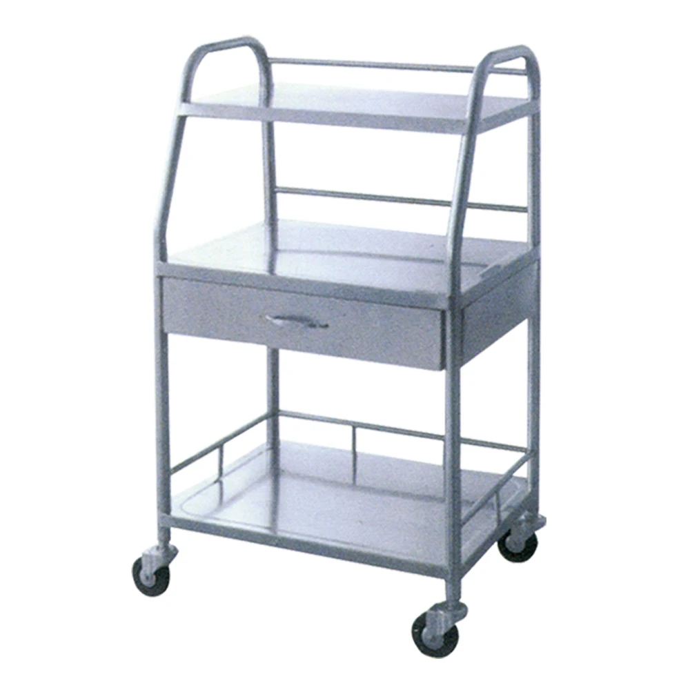 stainless steel instrument trolley medical trolley for instrument hospital instrument trolley