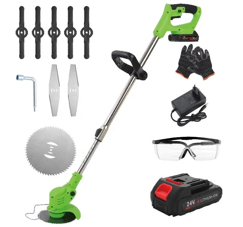 Wholesale Cordless 21V 1800W Steel Brush Cutter Machine DIY Projects Rechargeable Lawn Mower for Grass Trimming Battery Powered