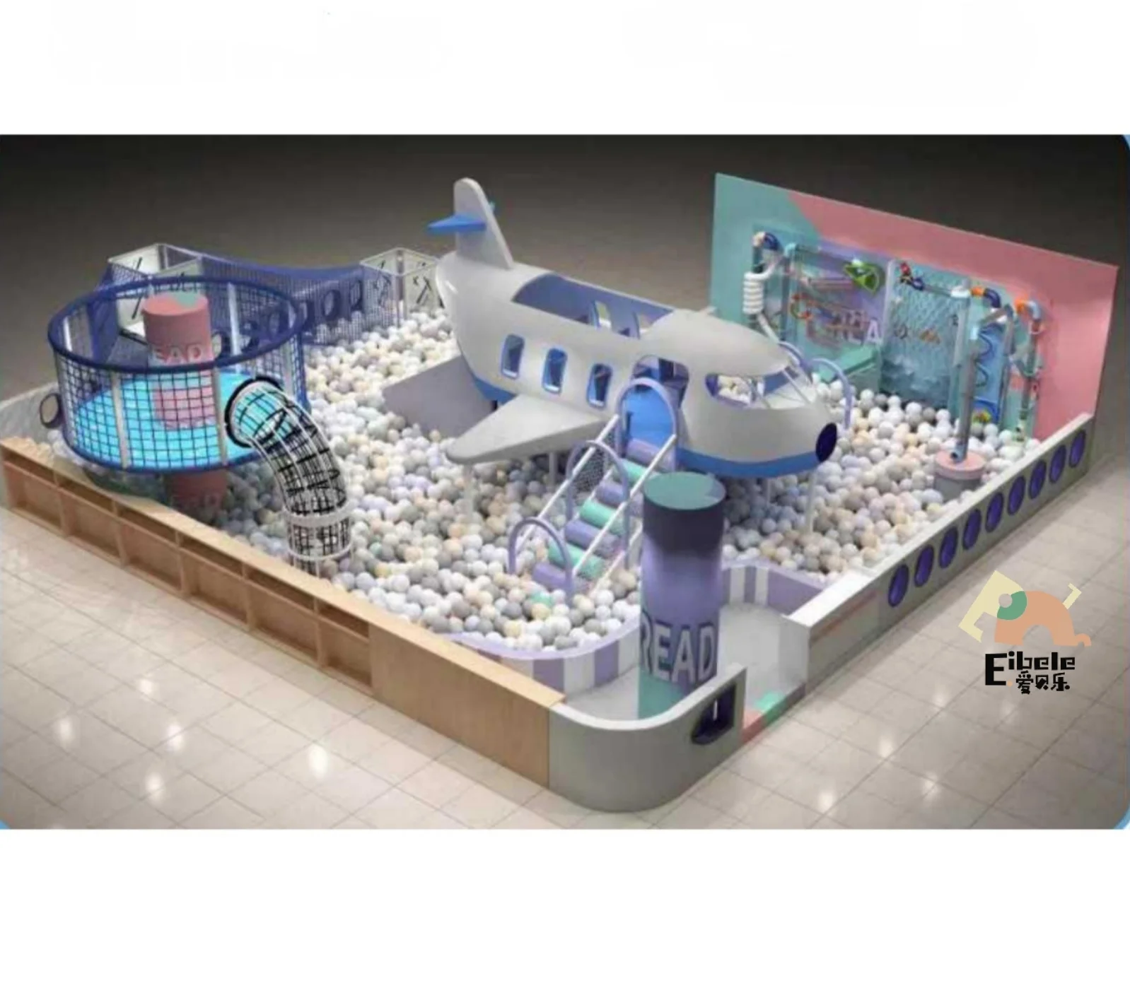 Customized Indoor Playground Small Child Kindergarten Daycare Play Areas Soft Play Indoor Playground With Slide