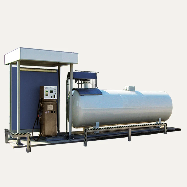 multifunction mobile LPG gas skid station dispenser petrol portable lpg fuel filling tanks station