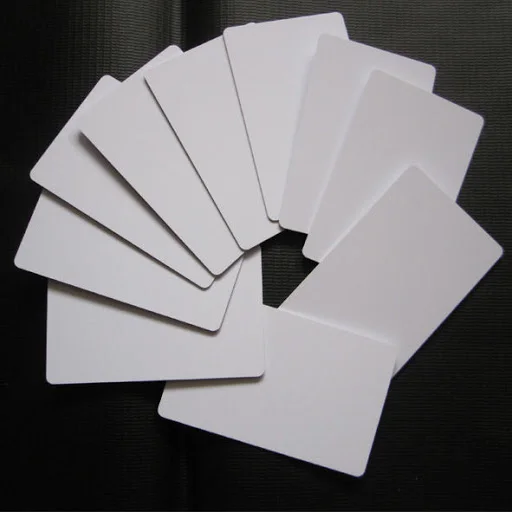 Factory direct sell  inventory  Blank pvc gift card plastic white card for thermal card printer