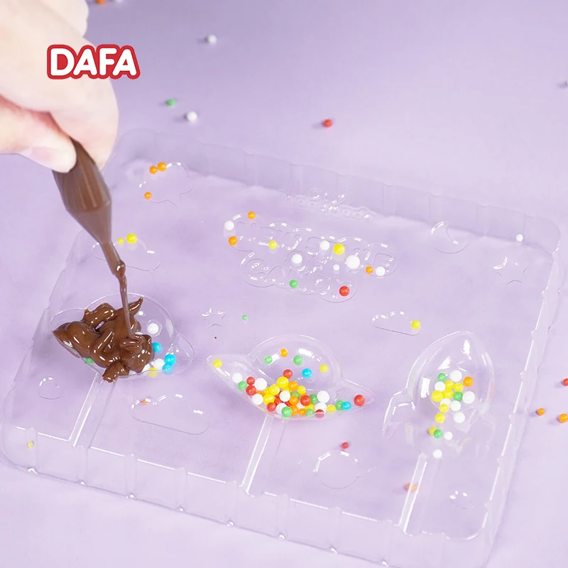 Высококачественные креативные Конфеты DIY серии космический корабль с молочным шоколадом джемом закуски