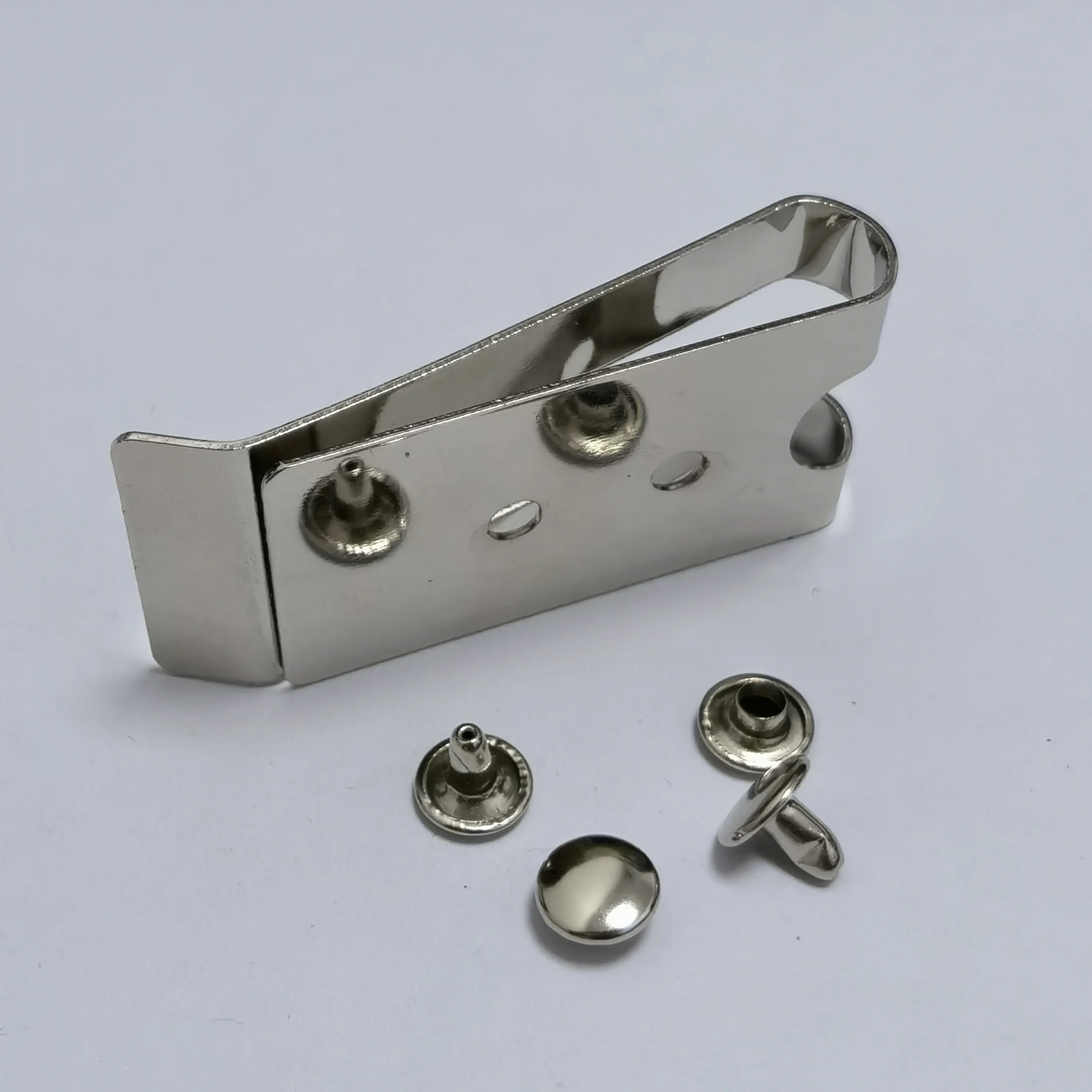 54x25mm Belt Holster Clip Clasp Spring Hook Buckles Keyring Hardware With 8mm Stud